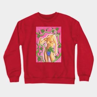 Berry Nude Painting Crewneck Sweatshirt